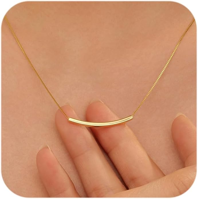 Minimalist Geometric Bar Necklace