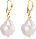Vintage Baroque Pearl Drop Earrings