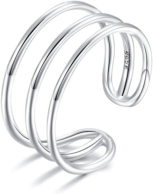 Adjustable Open Feather Ring