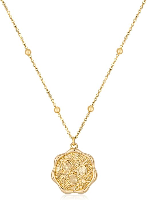 Vintage Inspired Coin Pendant Necklace