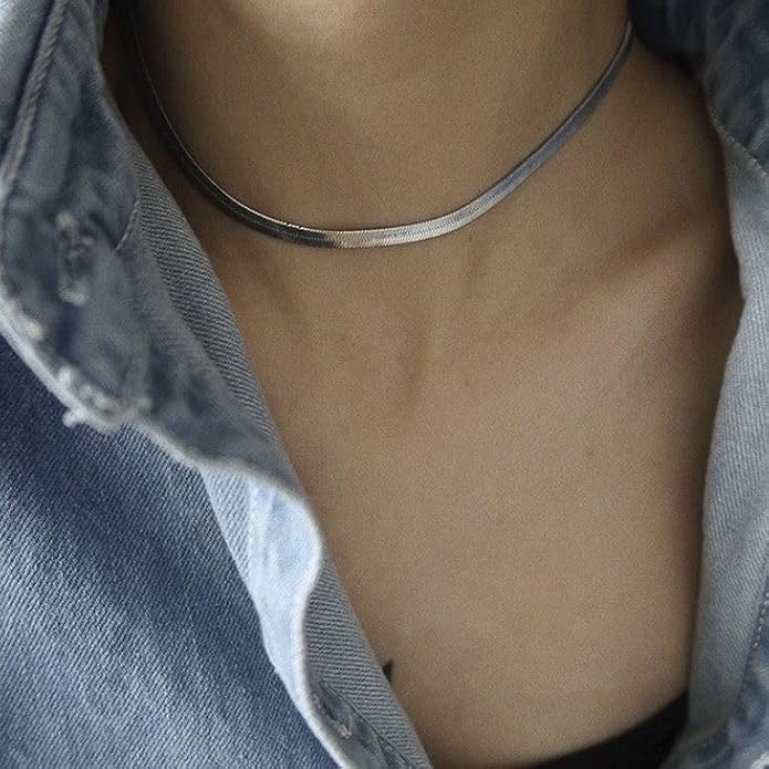 Classic Layering Herringbone Necklace